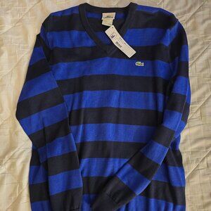Lacoste V-Neck Sweater Men's Size 5- New W/ Tags!